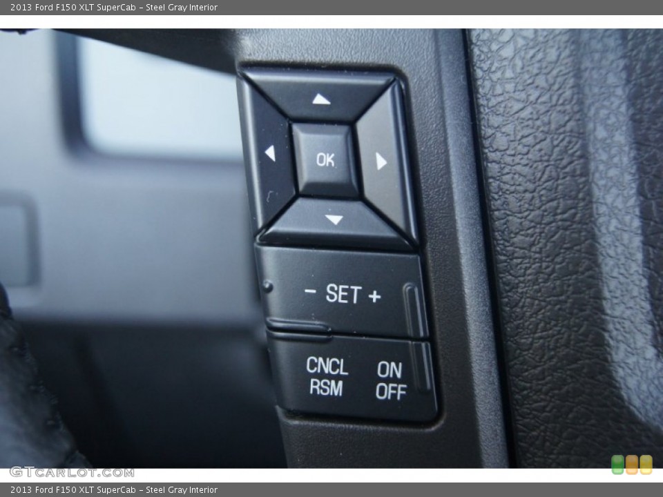 Steel Gray Interior Controls for the 2013 Ford F150 XLT SuperCab #74271223