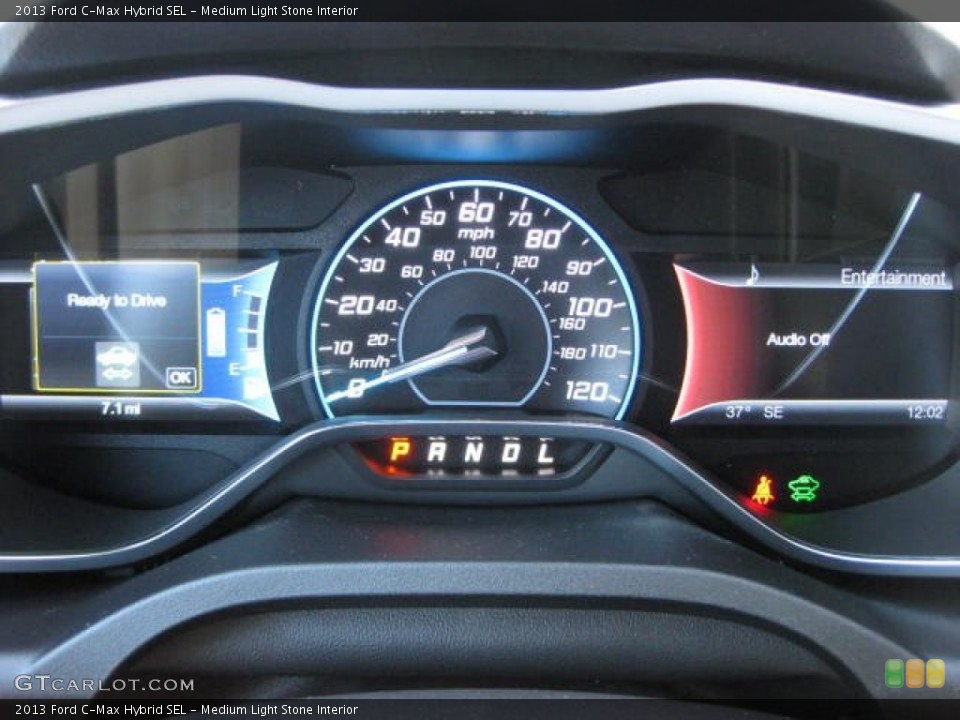 Medium Light Stone Interior Gauges for the 2013 Ford C-Max Hybrid SEL #74271347