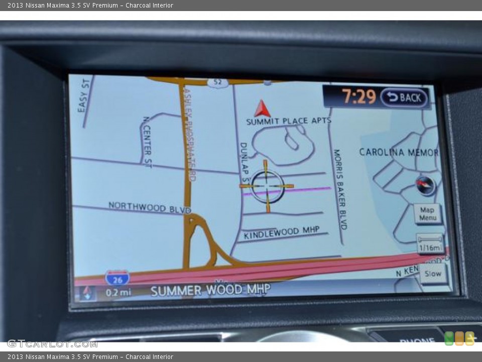 Charcoal Interior Navigation for the 2013 Nissan Maxima 3.5 SV Premium #74274661