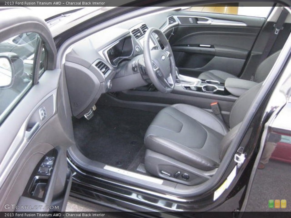 Charcoal Black Interior Photo for the 2013 Ford Fusion Titanium AWD #74274691