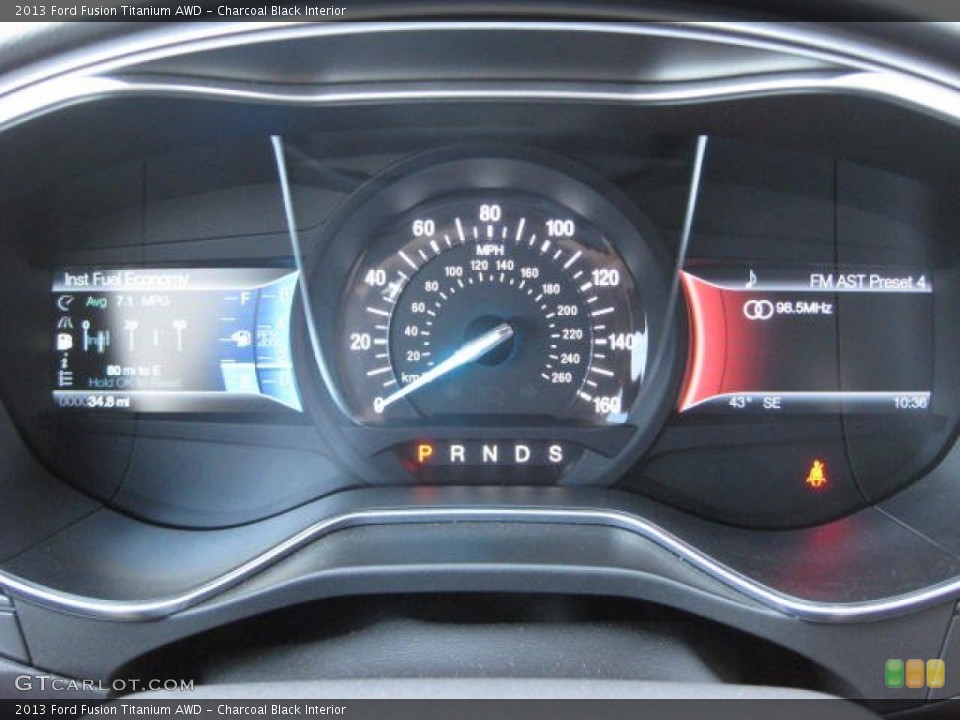 Charcoal Black Interior Gauges for the 2013 Ford Fusion Titanium AWD #74274907