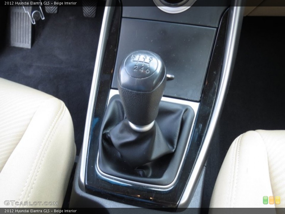 Beige Interior Transmission for the 2012 Hyundai Elantra GLS #74275543