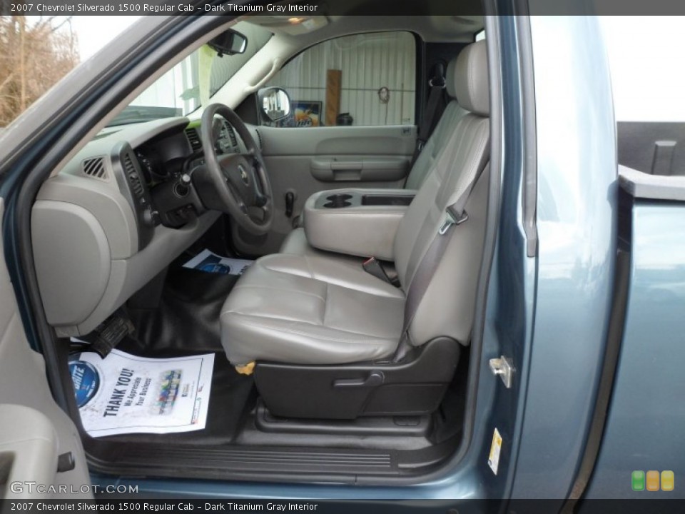 Dark Titanium Gray Interior Front Seat for the 2007 Chevrolet Silverado 1500 Regular Cab #74276257