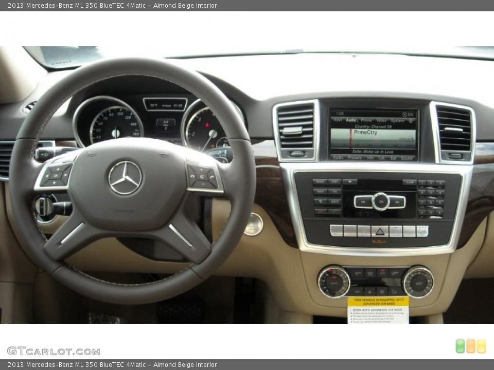 Almond Beige Interior Dashboard for the 2013 Mercedes-Benz ML 350 BlueTEC 4Matic #74278657