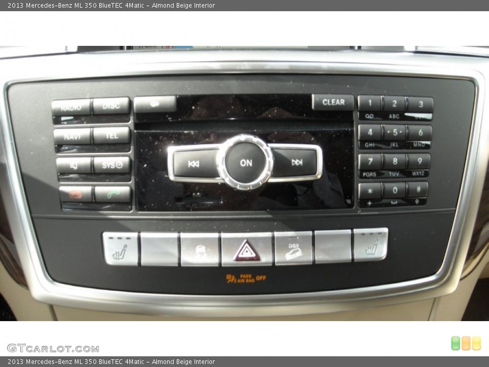 Almond Beige Interior Controls for the 2013 Mercedes-Benz ML 350 BlueTEC 4Matic #74278833