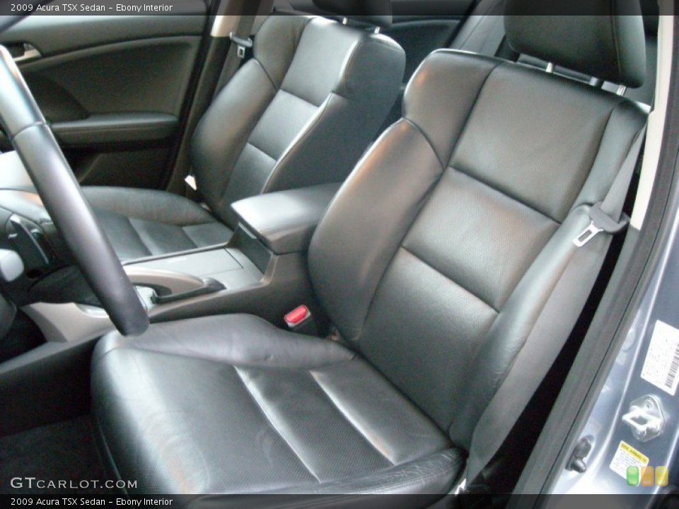 Ebony Interior Front Seat for the 2009 Acura TSX Sedan #74280826