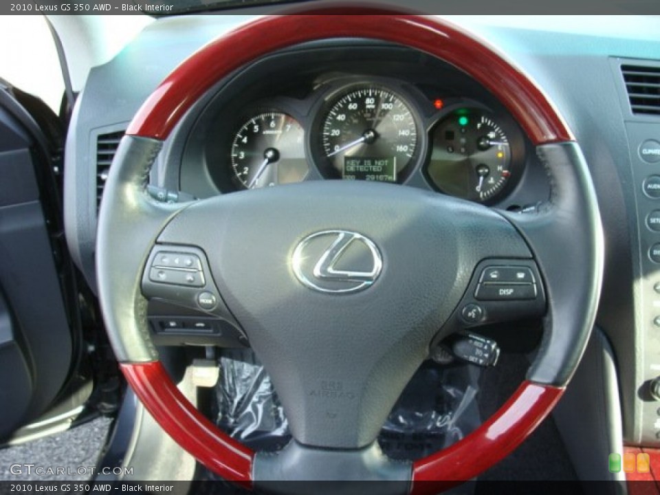 Black Interior Steering Wheel for the 2010 Lexus GS 350 AWD #74282665