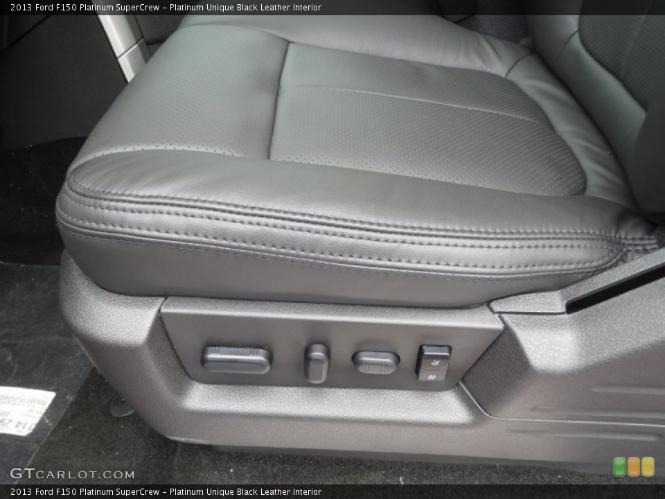 Platinum Unique Black Leather Interior Front Seat for the 2013 Ford F150 Platinum SuperCrew #74282764