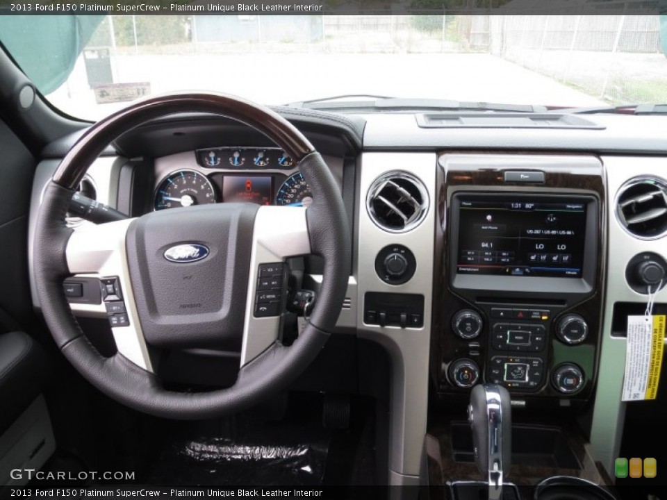 Platinum Unique Black Leather Interior Dashboard for the 2013 Ford F150 Platinum SuperCrew #74282823