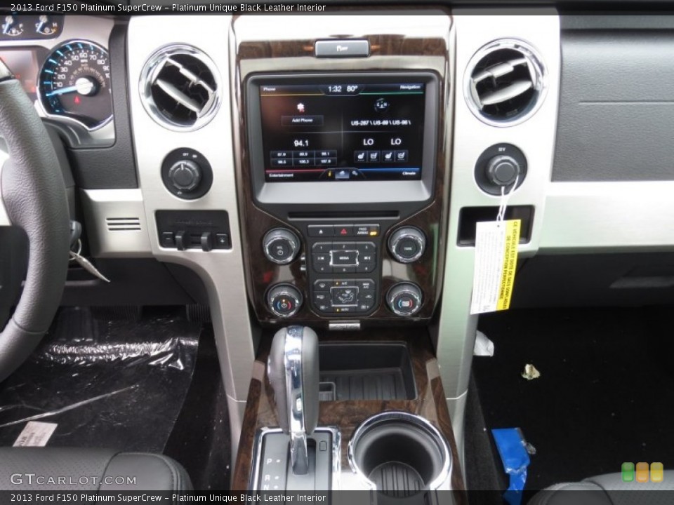 Platinum Unique Black Leather Interior Controls for the 2013 Ford F150 Platinum SuperCrew #74282845