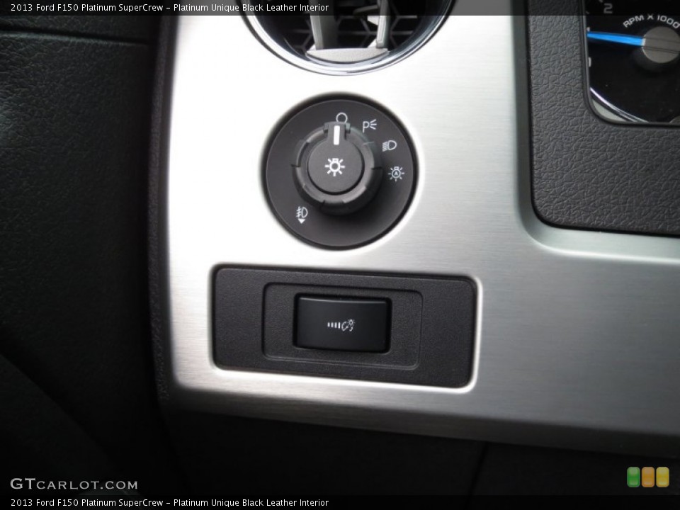 Platinum Unique Black Leather Interior Controls for the 2013 Ford F150 Platinum SuperCrew #74282958