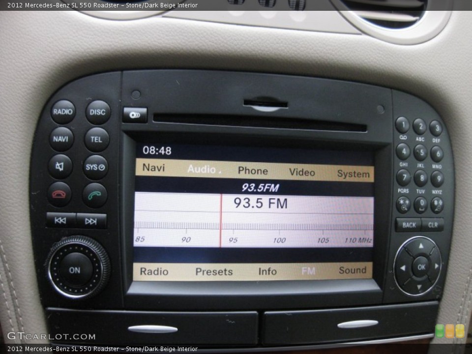 Stone/Dark Beige Interior Audio System for the 2012 Mercedes-Benz SL 550 Roadster #74283242