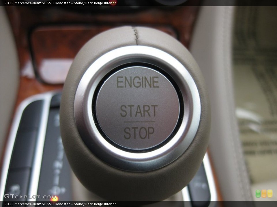 Stone/Dark Beige Interior Controls for the 2012 Mercedes-Benz SL 550 Roadster #74283331