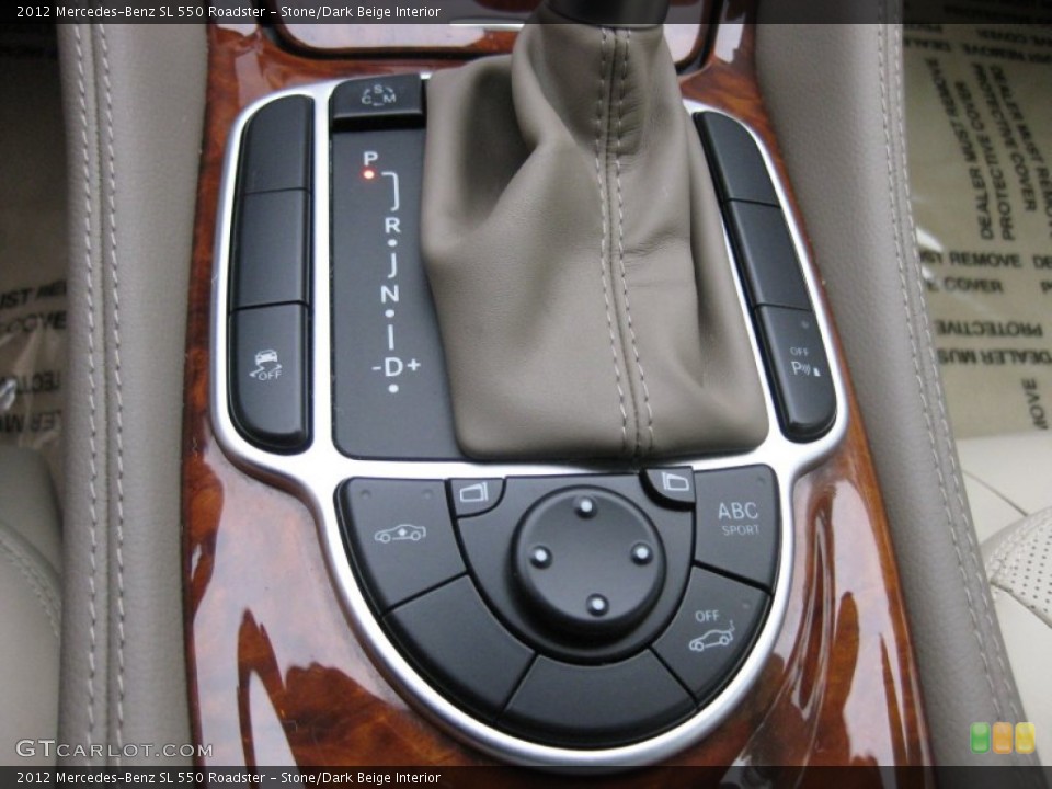 Stone/Dark Beige Interior Transmission for the 2012 Mercedes-Benz SL 550 Roadster #74283350
