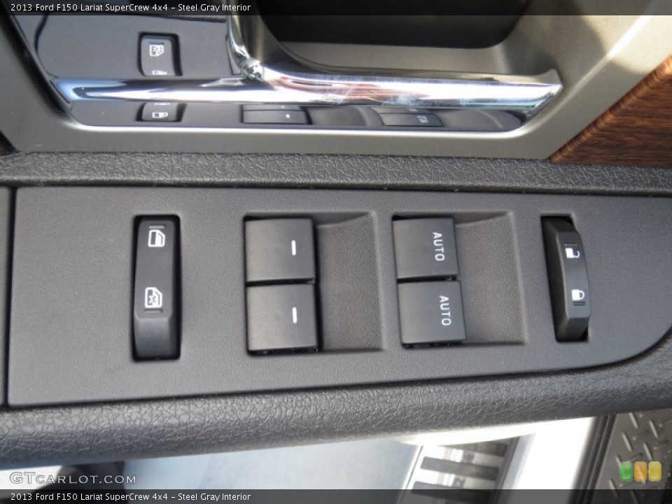 Steel Gray Interior Controls for the 2013 Ford F150 Lariat SuperCrew 4x4 #74283465