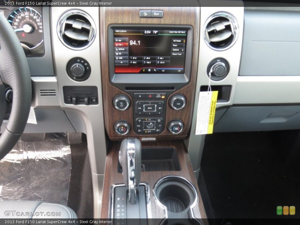 Steel Gray Interior Controls for the 2013 Ford F150 Lariat SuperCrew 4x4 #74283574