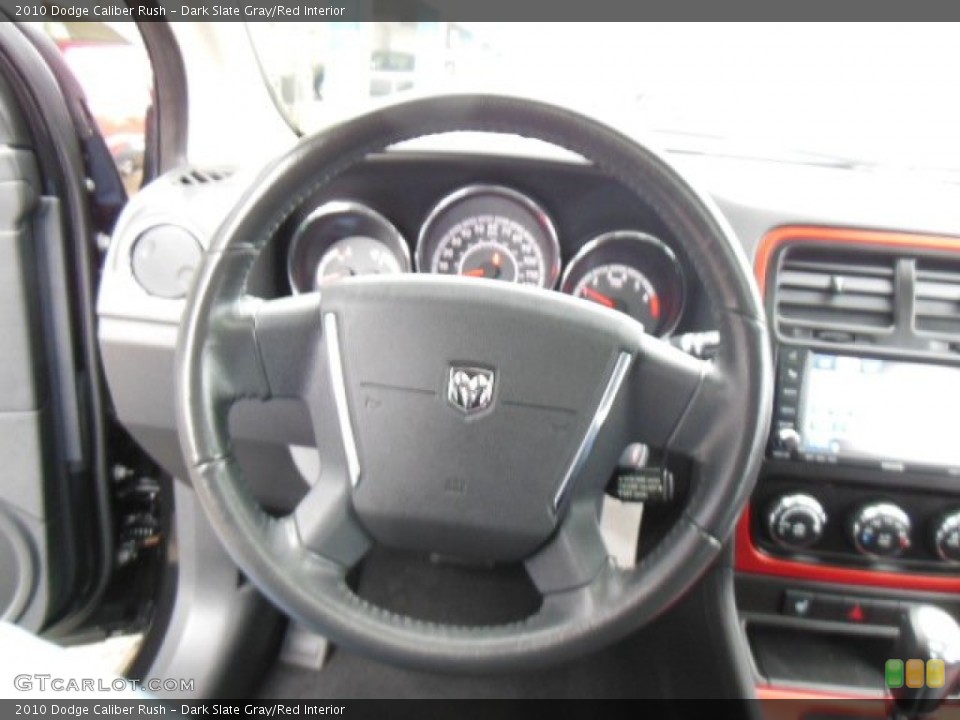 Dark Slate Gray/Red Interior Steering Wheel for the 2010 Dodge Caliber Rush #74284999