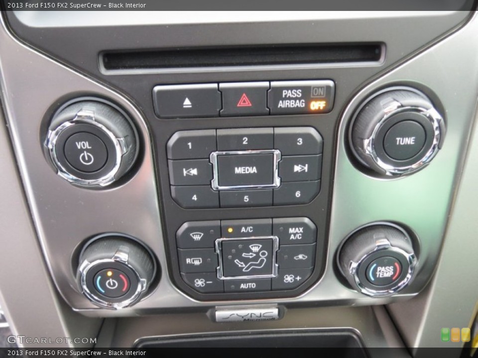 Black Interior Controls for the 2013 Ford F150 FX2 SuperCrew #74285170