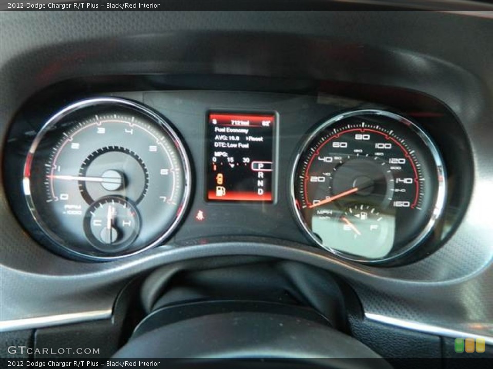 Black/Red Interior Gauges for the 2012 Dodge Charger R/T Plus #74286629