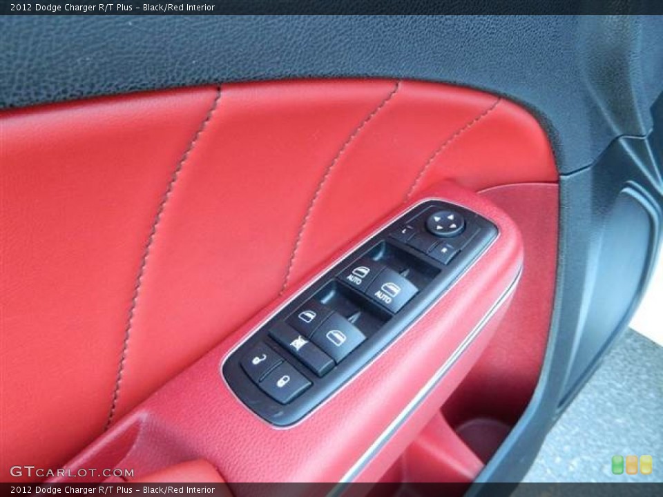 Black/Red Interior Controls for the 2012 Dodge Charger R/T Plus #74287042