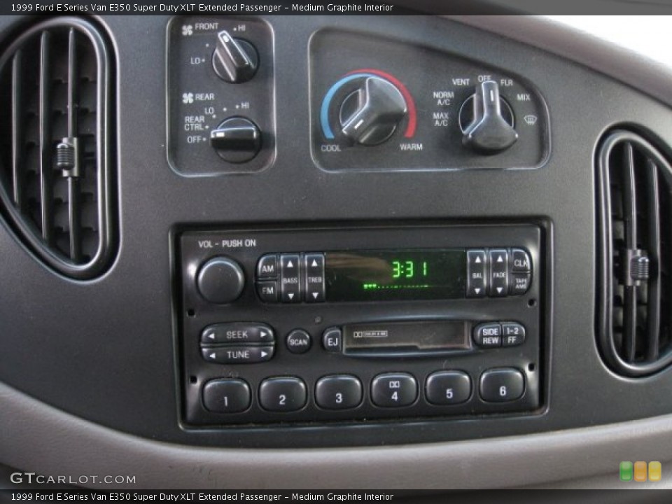 Medium Graphite Interior Controls for the 1999 Ford E Series Van E350 Super Duty XLT Extended Passenger #74287891