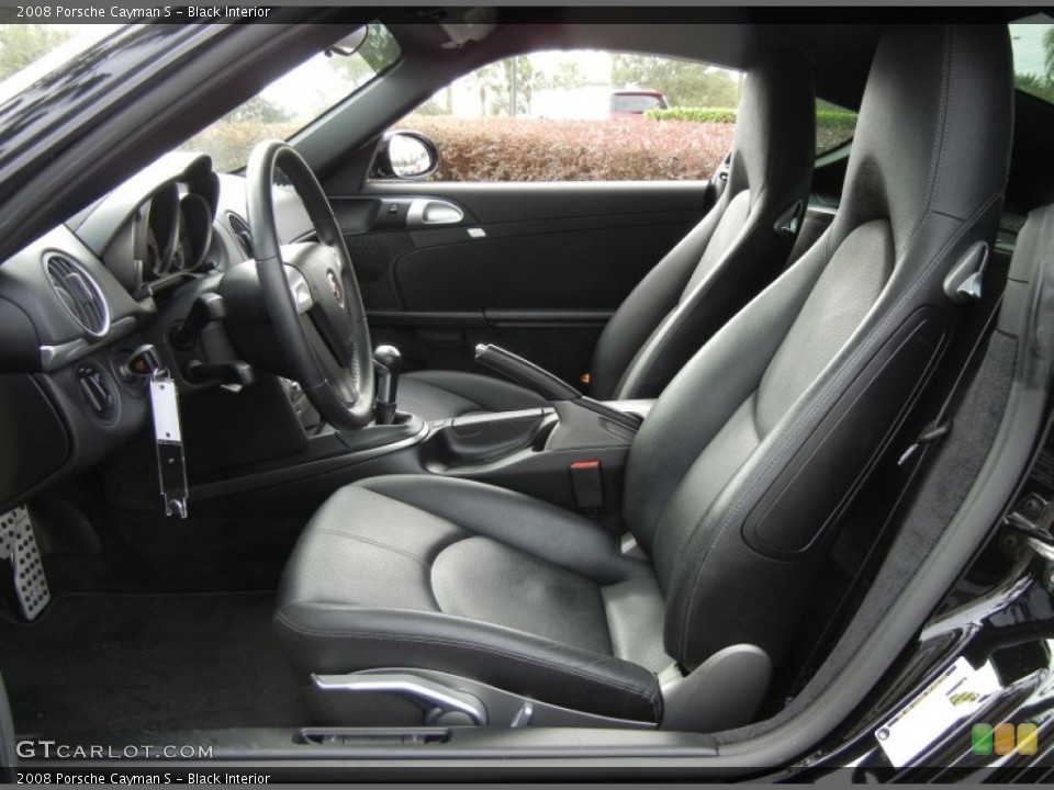 Black Interior Front Seat for the 2008 Porsche Cayman S #74288683