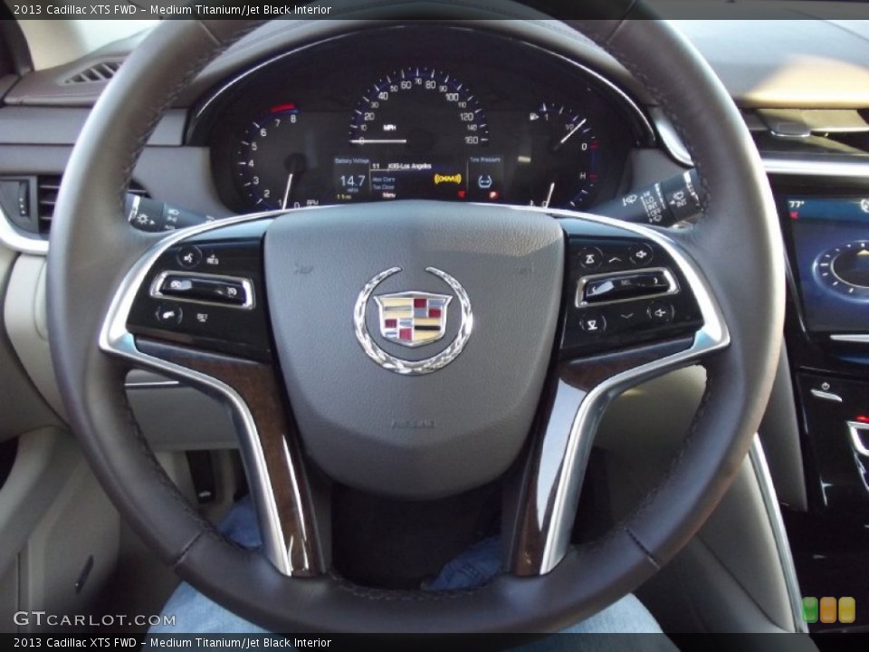 Medium Titanium/Jet Black Interior Steering Wheel for the 2013 Cadillac XTS FWD #74289016