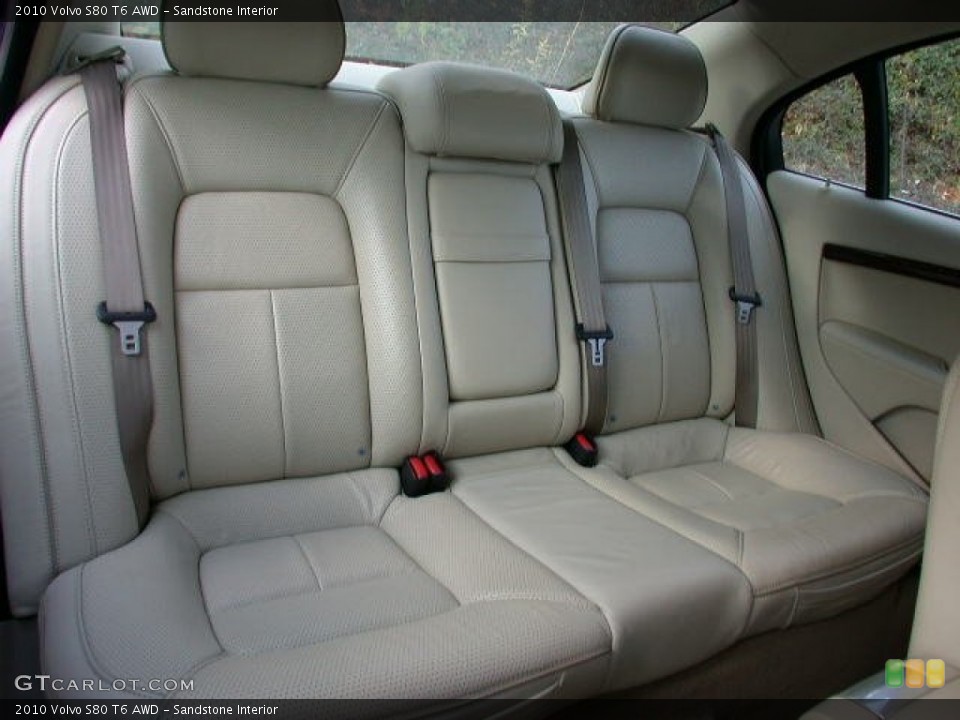 Sandstone Interior Rear Seat for the 2010 Volvo S80 T6 AWD #74289713