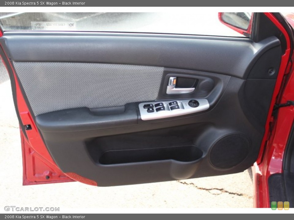 Black Interior Door Panel for the 2008 Kia Spectra 5 SX Wagon #74289774