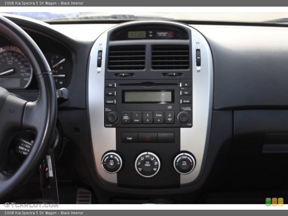 Black Interior Controls for the 2008 Kia Spectra 5 SX Wagon #74289850