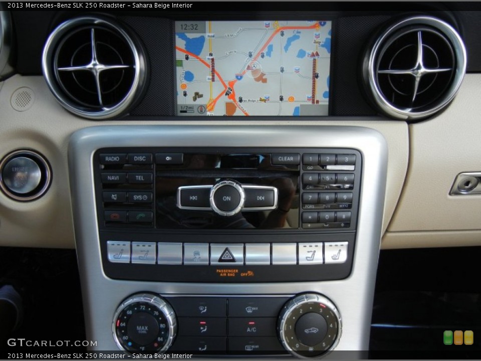 Sahara Beige Interior Controls for the 2013 Mercedes-Benz SLK 250 Roadster #74289859