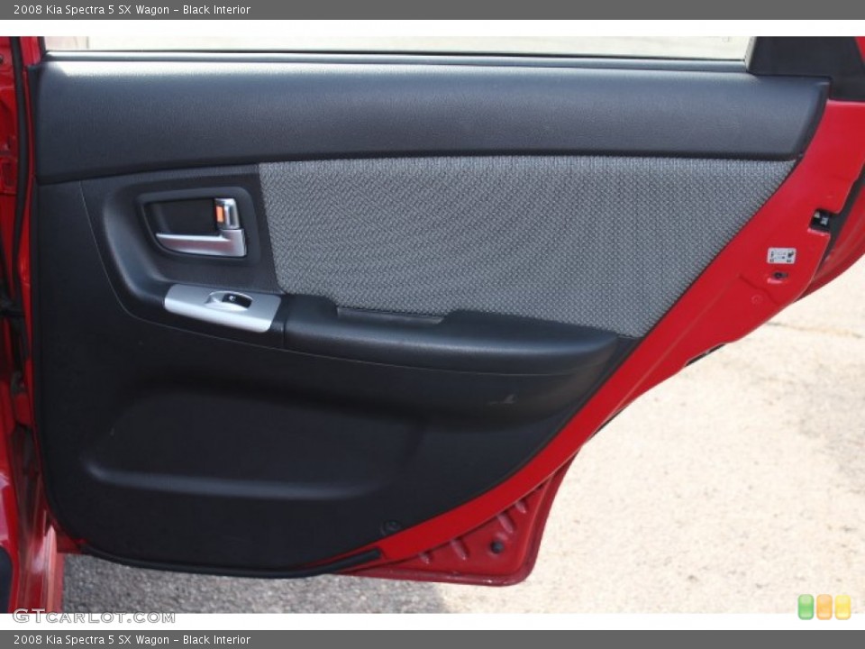 Black Interior Door Panel for the 2008 Kia Spectra 5 SX Wagon #74289937
