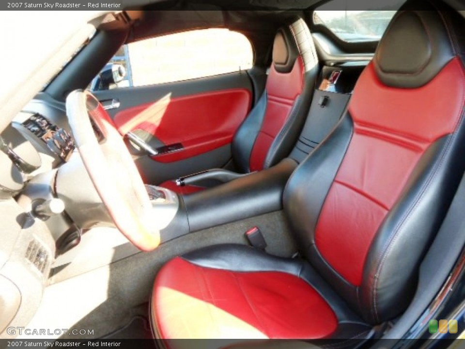 Red Interior Front Seat for the 2007 Saturn Sky Roadster #74290069