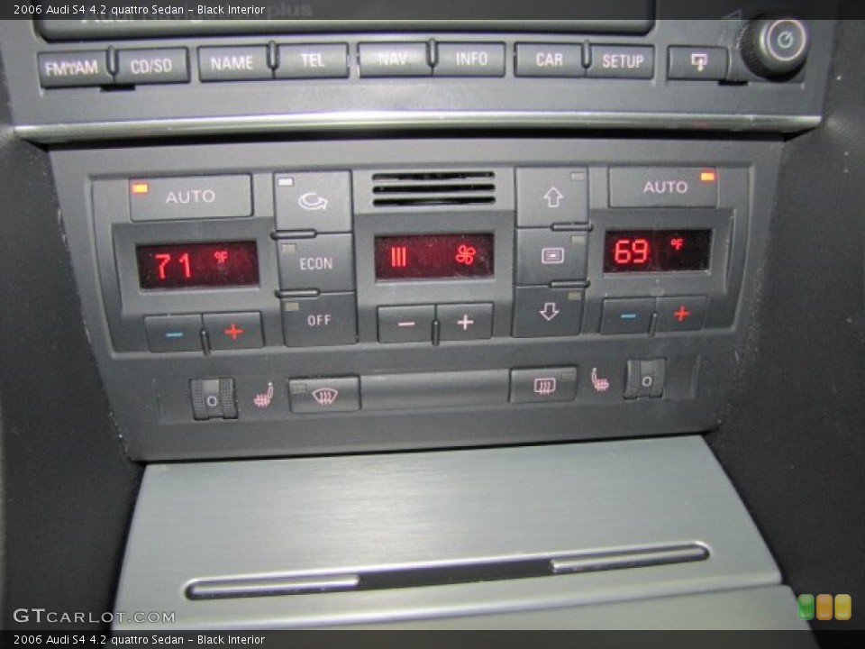 Black Interior Controls for the 2006 Audi S4 4.2 quattro Sedan #74291535