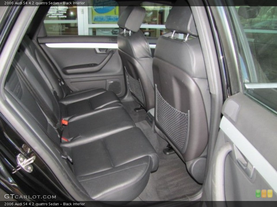 Black Interior Rear Seat for the 2006 Audi S4 4.2 quattro Sedan #74291647