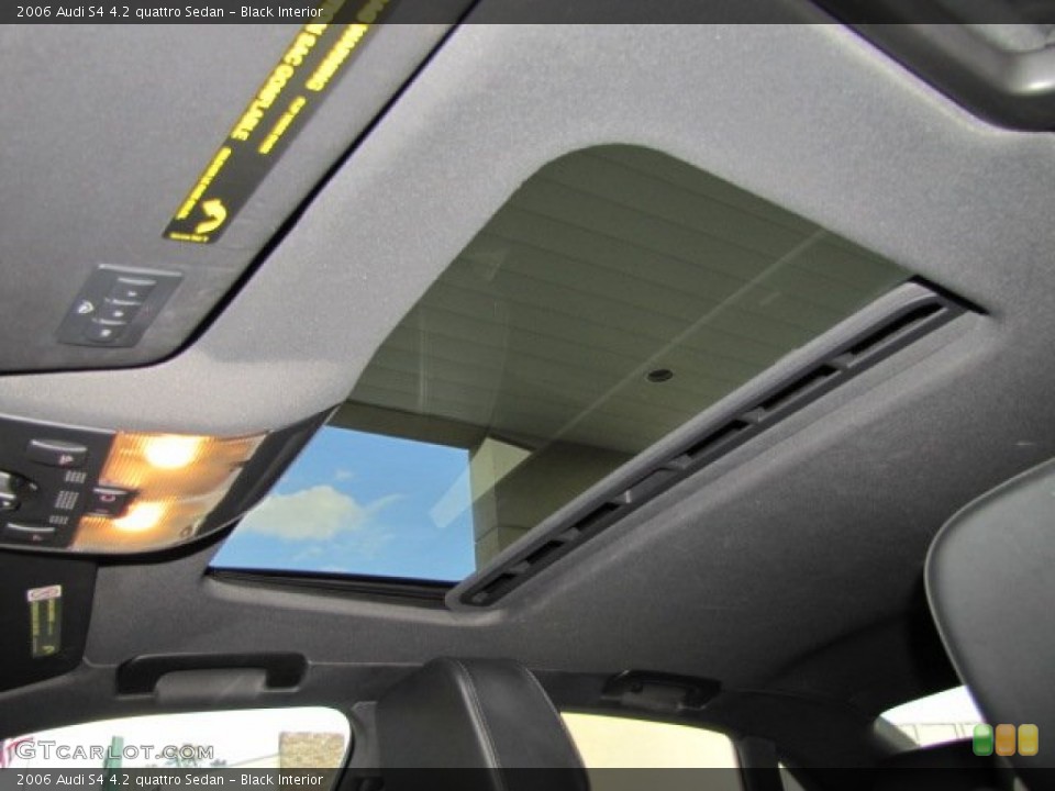 Black Interior Sunroof for the 2006 Audi S4 4.2 quattro Sedan #74291736