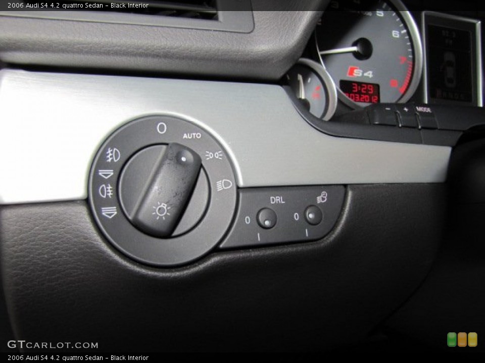 Black Interior Controls for the 2006 Audi S4 4.2 quattro Sedan #74291749