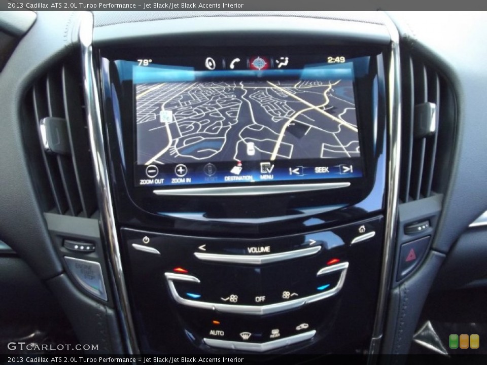 Jet Black/Jet Black Accents Interior Navigation for the 2013 Cadillac ATS 2.0L Turbo Performance #74292337