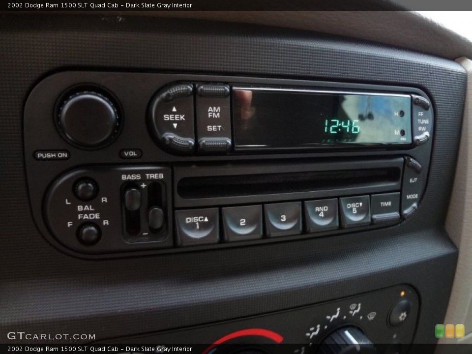 Dark Slate Gray Interior Audio System for the 2002 Dodge Ram 1500 SLT Quad Cab #74292853