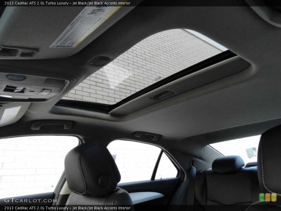 Jet Black/Jet Black Accents Interior Sunroof for the 2013 Cadillac ATS 2.0L Turbo Luxury #74292901