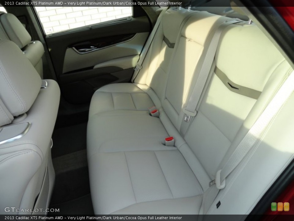 Very Light Platinum/Dark Urban/Cocoa Opus Full Leather Interior Rear Seat for the 2013 Cadillac XTS Platinum AWD #74293221