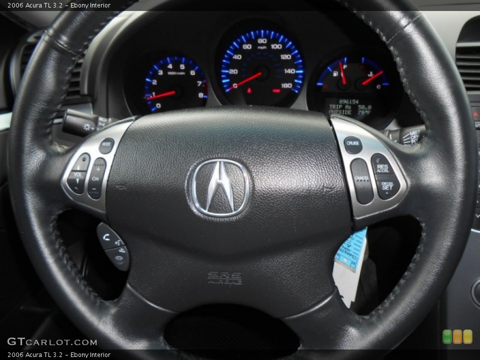 Ebony Interior Steering Wheel for the 2006 Acura TL 3.2 #74293535