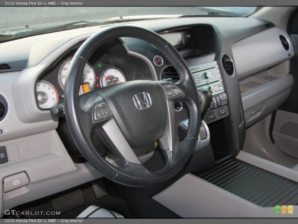 Gray Interior Steering Wheel for the 2010 Honda Pilot EX-L 4WD #74295619