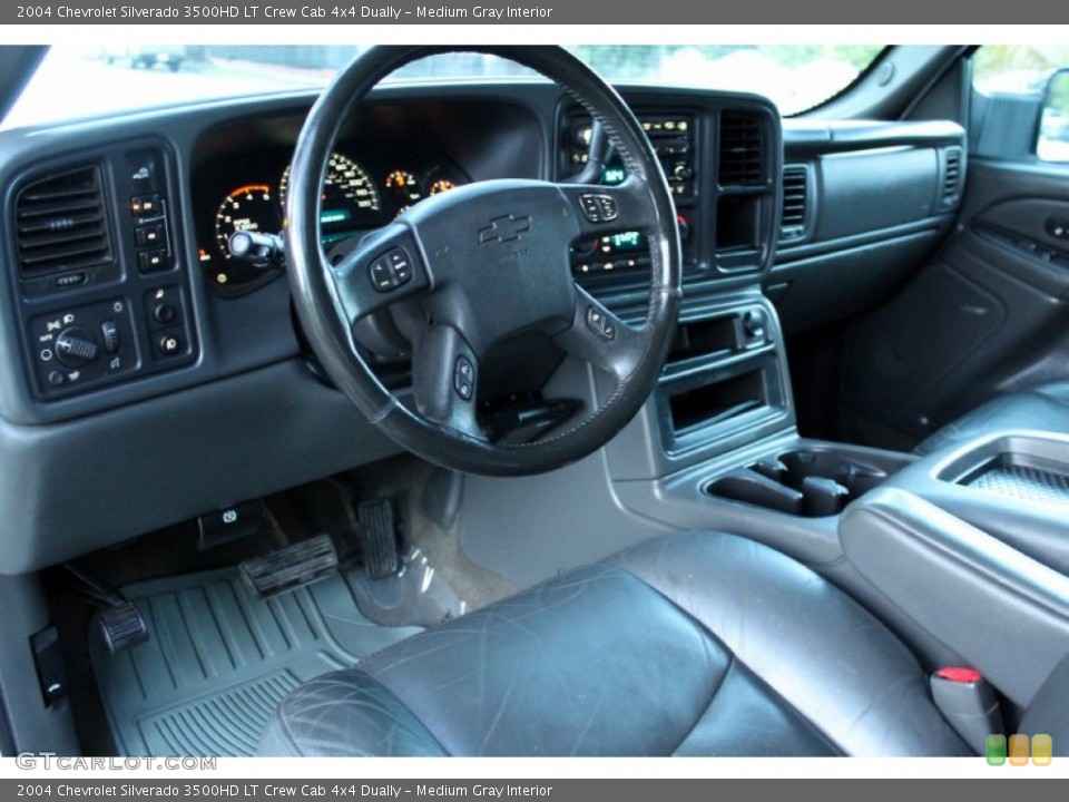 Medium Gray Interior Prime Interior for the 2004 Chevrolet Silverado 3500HD LT Crew Cab 4x4 Dually #74295716