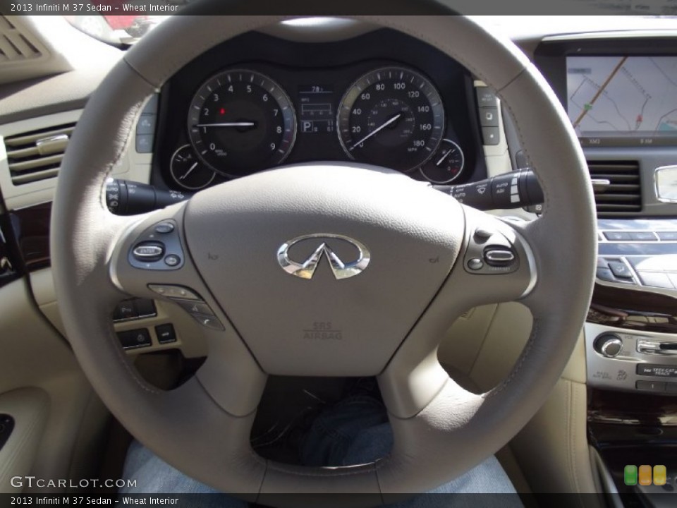 Wheat Interior Steering Wheel for the 2013 Infiniti M 37 Sedan #74297485