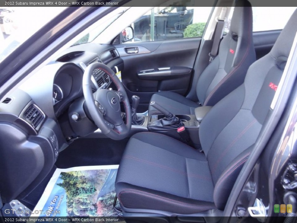 WRX Carbon Black Interior Photo for the 2012 Subaru Impreza WRX 4 Door #74298001
