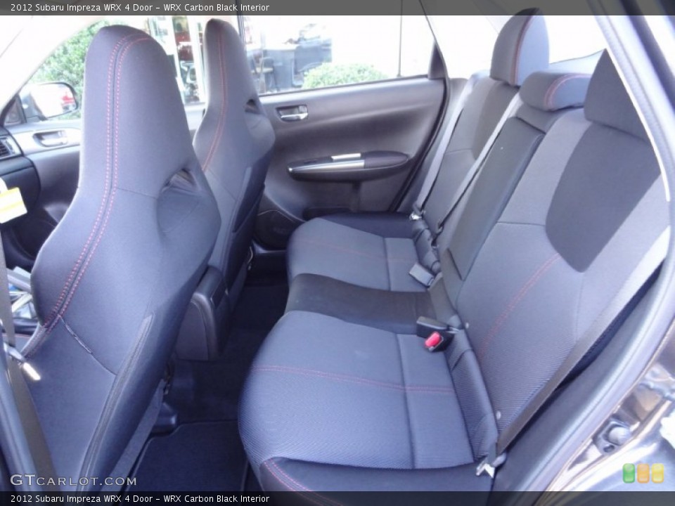 WRX Carbon Black Interior Rear Seat for the 2012 Subaru Impreza WRX 4 Door #74298065