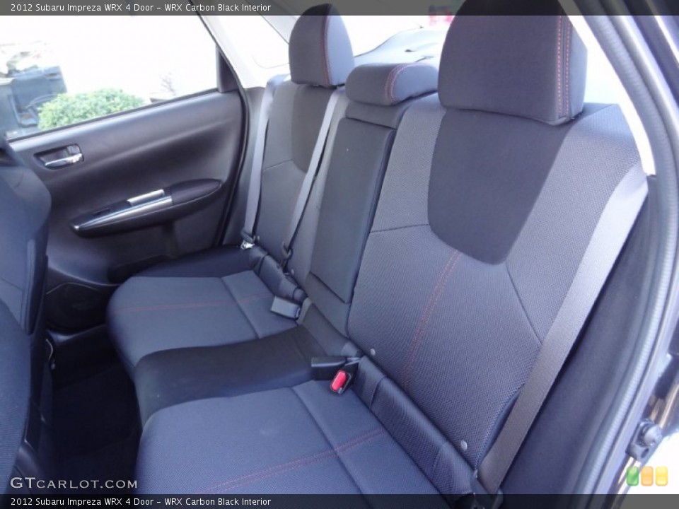 WRX Carbon Black Interior Rear Seat for the 2012 Subaru Impreza WRX 4 Door #74298105