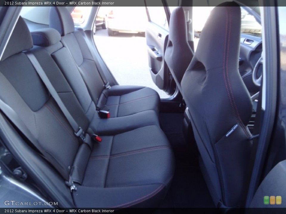 WRX Carbon Black Interior Rear Seat for the 2012 Subaru Impreza WRX 4 Door #74298184