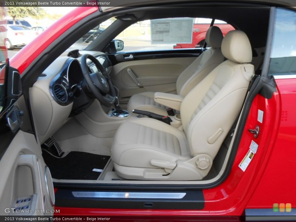 Beige Interior Prime Interior for the 2013 Volkswagen Beetle Turbo Convertible #74298232